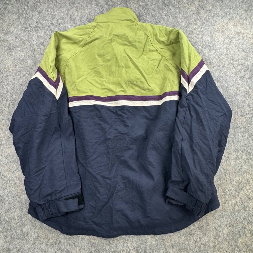 Vintage Vans Mens Snowboard Jacket XL Lime Navy 90s Colorblock - Picture 2 of 11